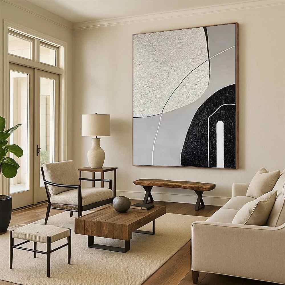 Black_Grey_White_Textured_Abstract_Wall_Art_3KY9Q wall art